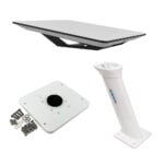 Seaview pole mount kit with platform and screws.