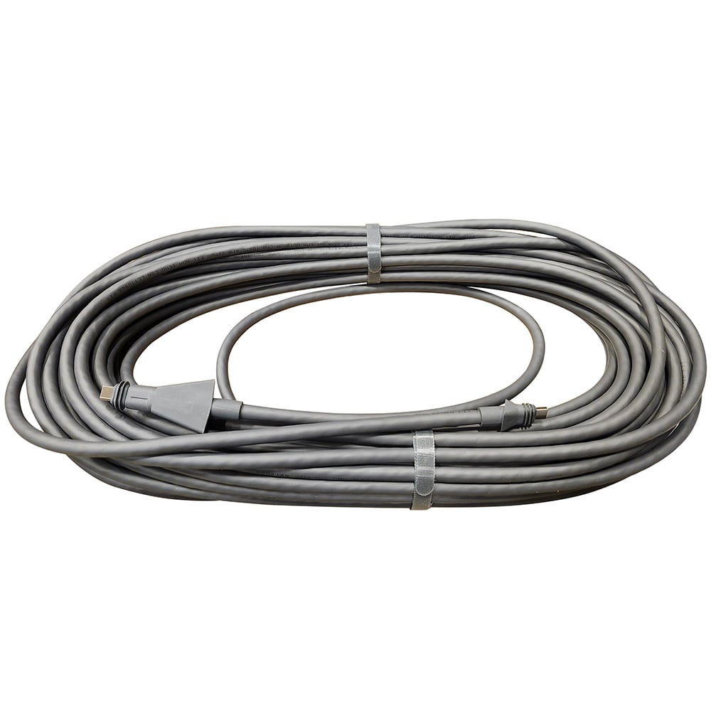Coiled black HDMI cable