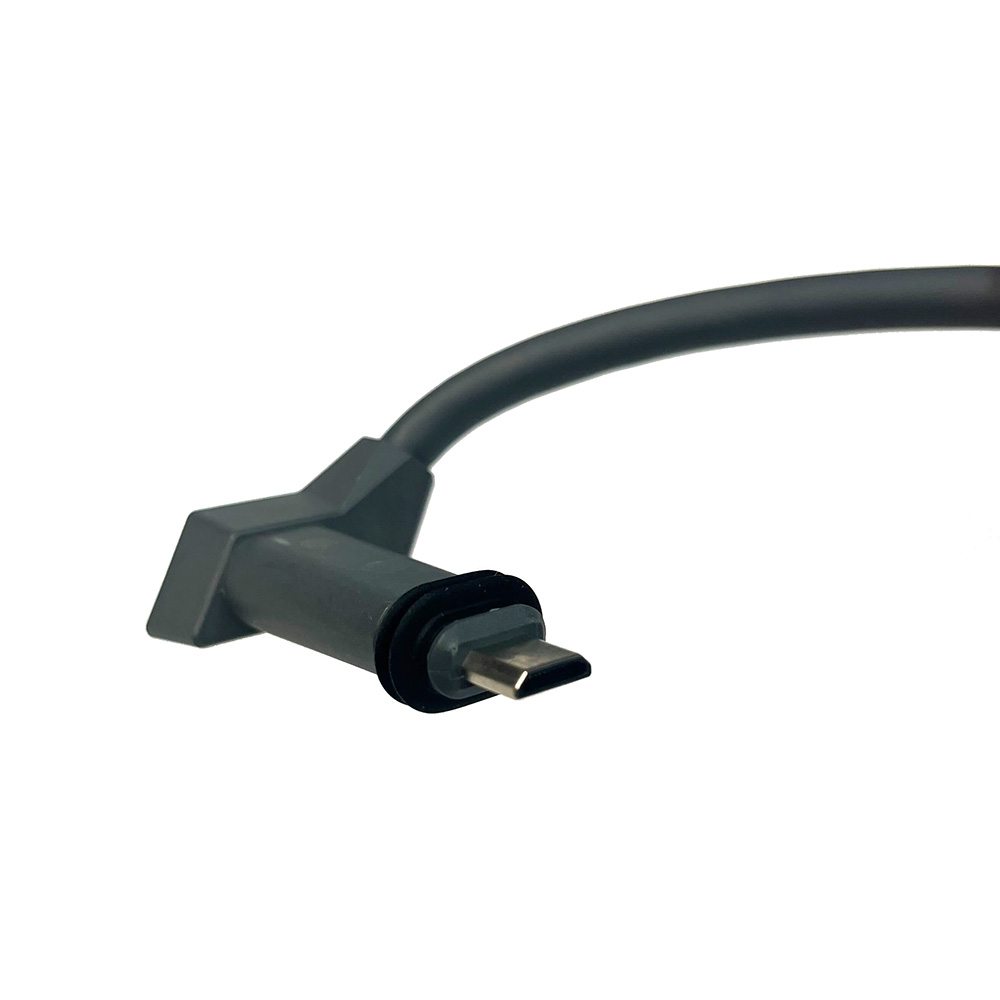USB-C power cable on white background