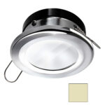 Recessed LED ceiling light with metal trim
