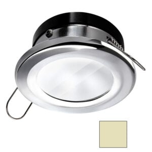 Recessed LED ceiling light with metal trim