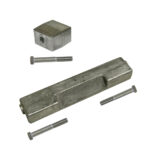 Metal hardware parts and bolts set