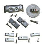 Assorted metal hardware components and fasteners