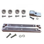 Metal bracket kit with bolts and washers