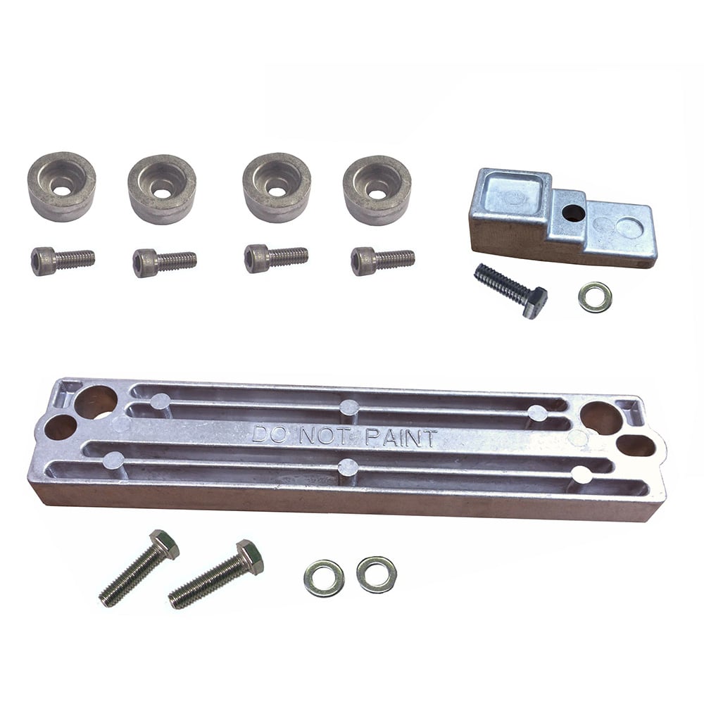 Metal bracket kit with bolts and washers
