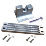 Aluminum fittings with bolts and washers set