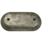 Gray metal component labeled PFM-406, do not paint.