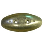 Metal boat anode with three holes
