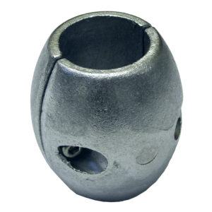 Metal shaft collar with set screws