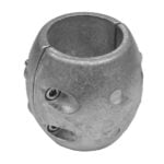 Metal coupler fitting for industrial pipes or tubes.