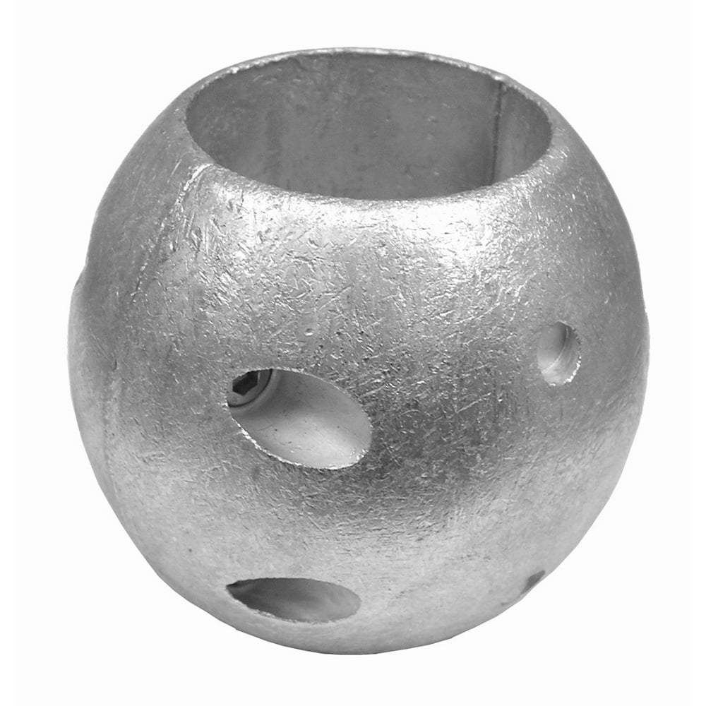 Silver perforated aluminum ball weight