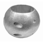 Round metal object with circular holes