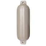 Marine boat fender with ribbed design