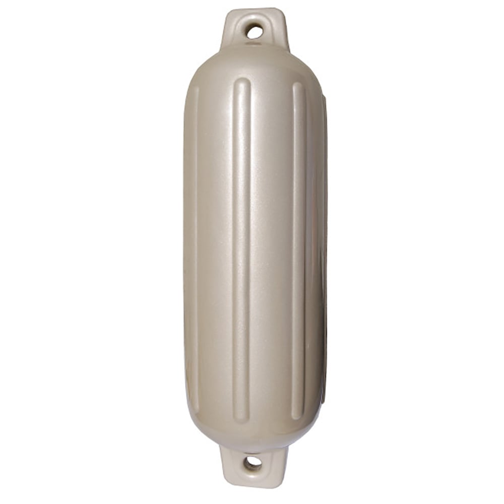 Marine boat fender with ribbed design