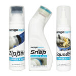 Three marine cleaner and lube bottles.