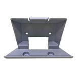 Plastic wall mounting bracket with screw holes