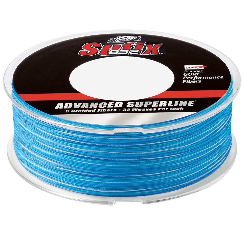 Blue Sufix 832 braided fishing line spool