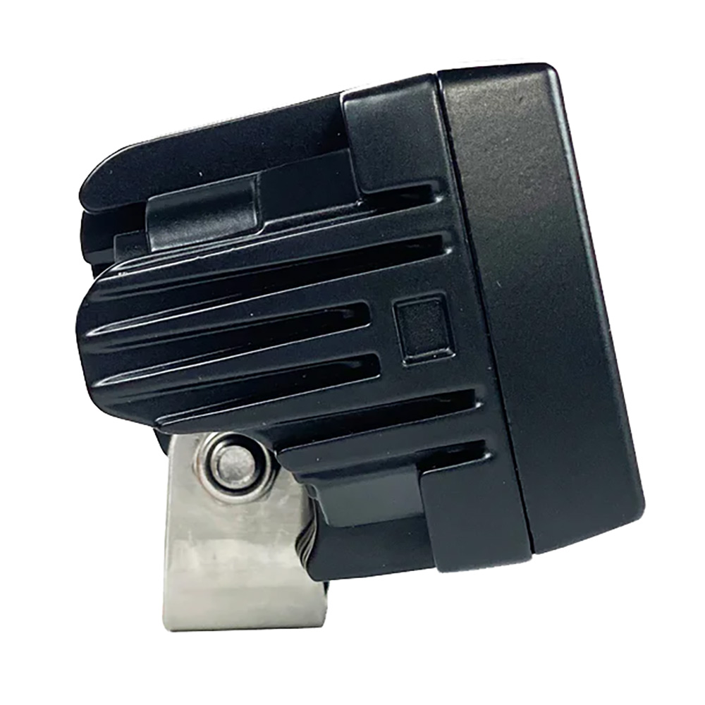 Black plastic mounting clip with metal bracket