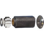 Exploded view of a marine propeller hub kit.