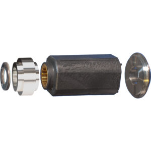 Exploded view of a marine propeller hub kit.
