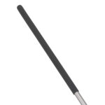 Black foam handle on metal pole