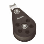 Barton sailing block pulley with metal shackle