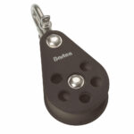 Barton sailing block pulley with metal shackle