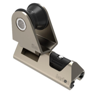 Metal pulley block with mounting bracket