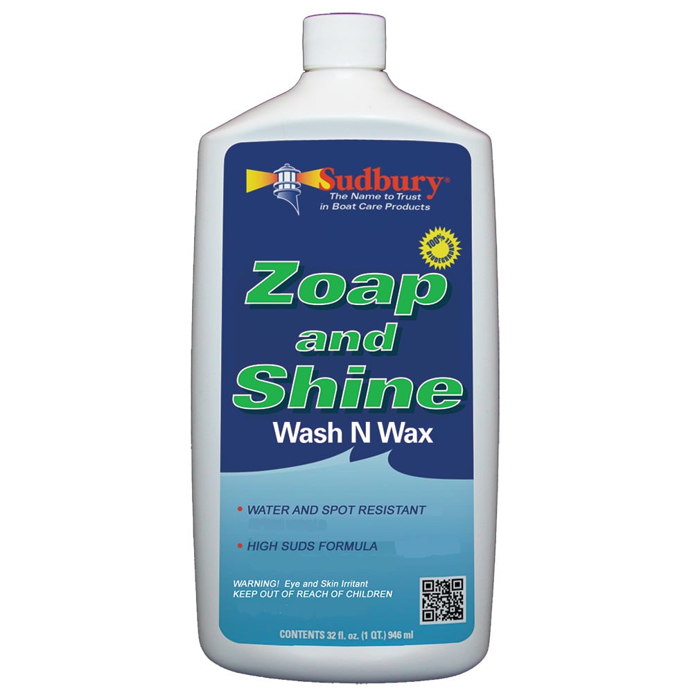 Sudbury Zoap and Shine Wash N Wax bottle