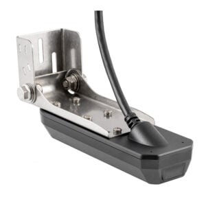 Metal mounting bracket with wired black sensor device