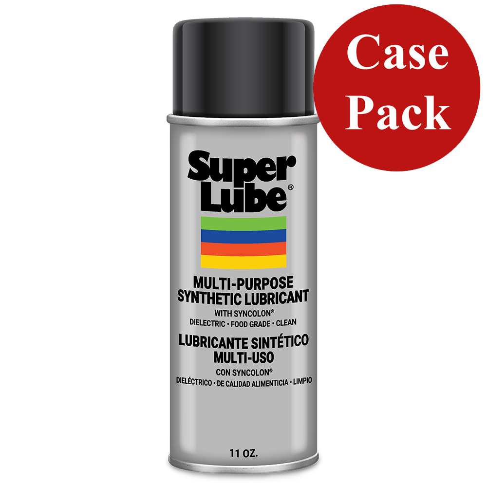 Super Lube multi-purpose synthetic lubricant can, case pack.