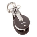 Sailing block pulley with snap shackle