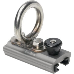 Stainless steel eye bolt track mount fitting