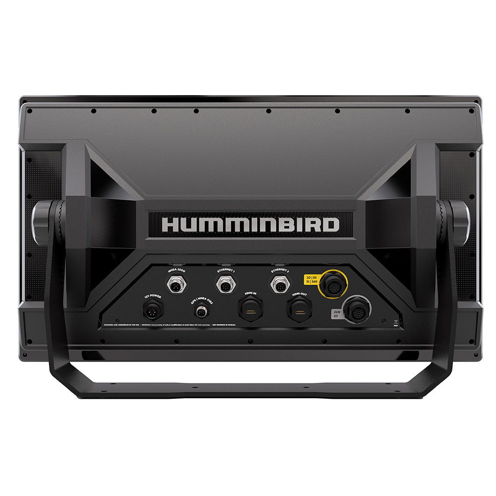 Back panel of Humminbird marine sonar unit