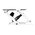 White motorcycle shock absorber with hydraulic mechanism