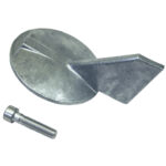 Aluminum anode for marine corrosion protection