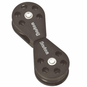 Barton double pulley block sailing hardware