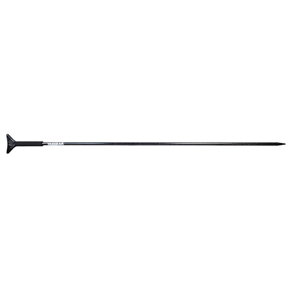 Black fencing sword on white background