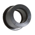 Black rubber grommet ring isolated on white background