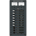 12-volt DC boat electrical distribution control panel