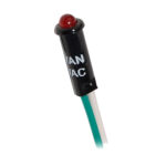 Red panel mount LED indicator light