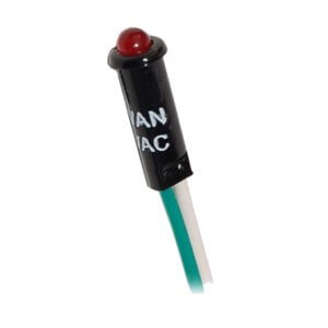 Red panel mount LED indicator light