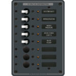 12-volt DC boat electrical distribution panel