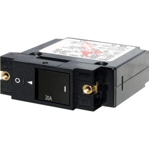 20A black electrical circuit breaker switch
