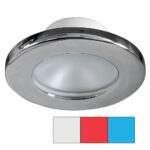 Modern chrome recessed ceiling light fixture