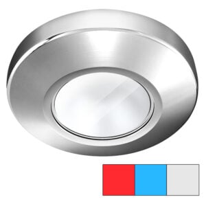 Brushed nickel recessed ceiling light fixture