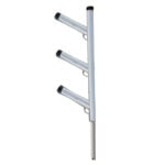 Triple rod holder for boats, side view