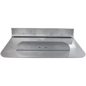Aluminum concrete finishing trowel with mounting bracket