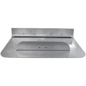 Aluminum concrete finishing trowel with mounting bracket
