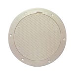 Round beige plastic access hatch cover